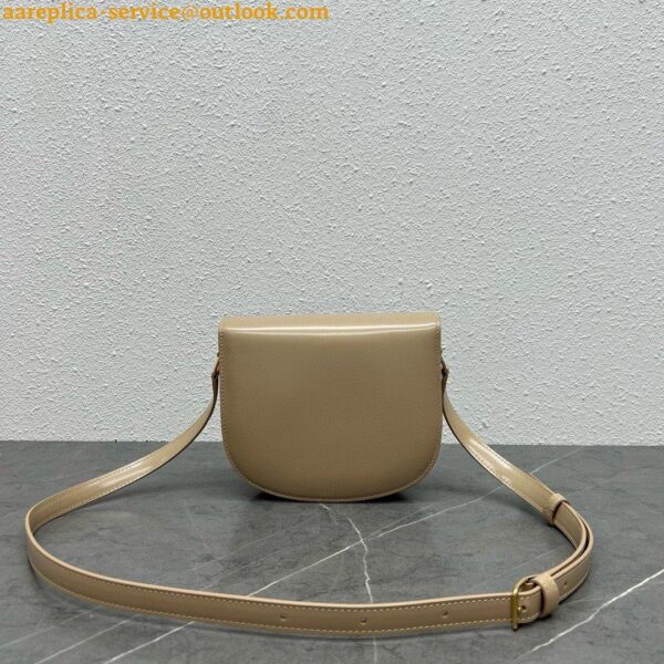 Replica Celine Besace Clea Bag in Beige Shiny Calfskin 11