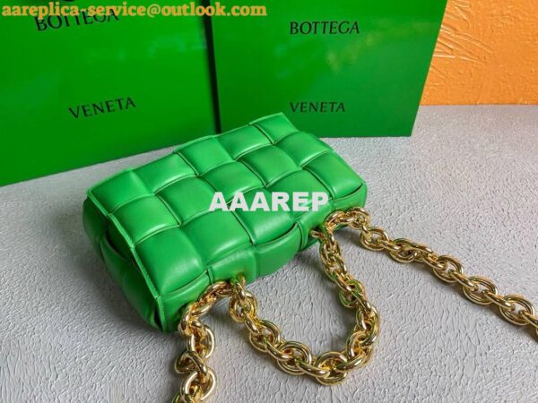 Replica Bottega Veneta BV 20206 Chain Cassette 631421 Grass Green Gold 6