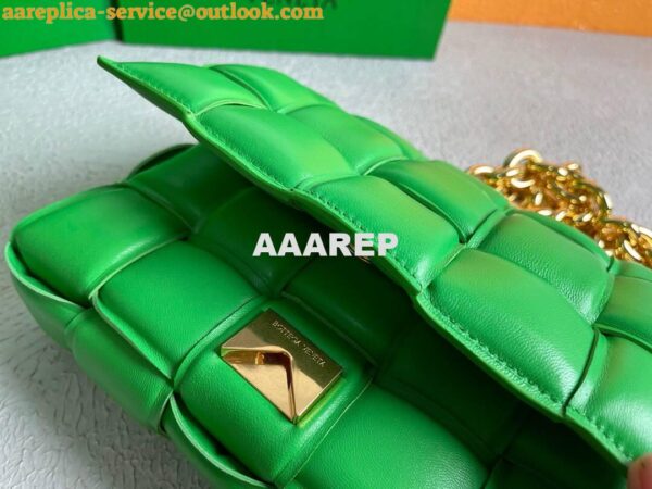 Replica Bottega Veneta BV 20206 Chain Cassette 631421 Grass Green Gold 9