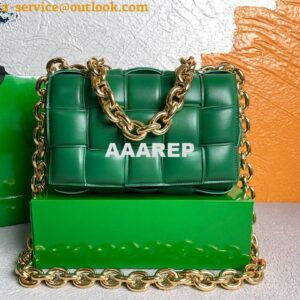 Replica Bottega Veneta BV 20206 Chain Cassette 631421 Green Gold 2