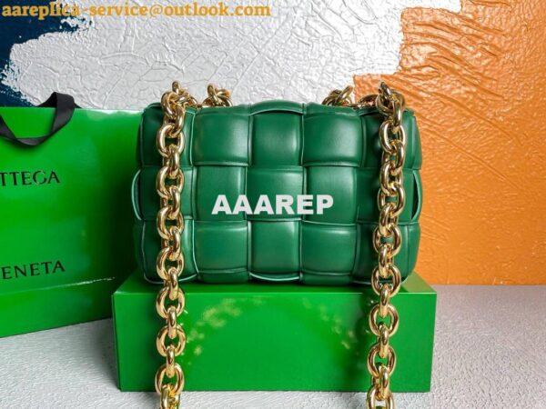 Replica Bottega Veneta BV 20206 Chain Cassette 631421 Green Gold 5