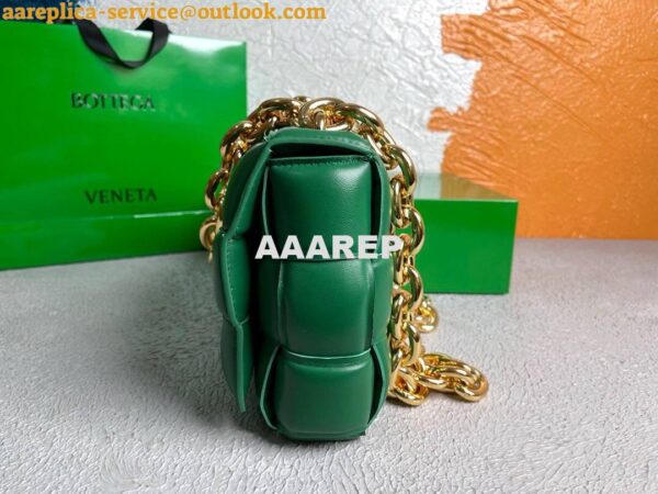 Replica Bottega Veneta BV 20206 Chain Cassette 631421 Green Gold 6