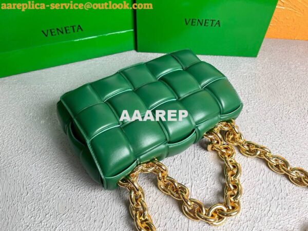 Replica Bottega Veneta BV 20206 Chain Cassette 631421 Green Gold 6