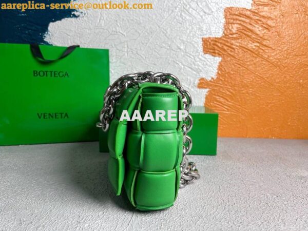 Replica Bottega Veneta BV 20206 Chain Cassette 631421 Green Silver 4