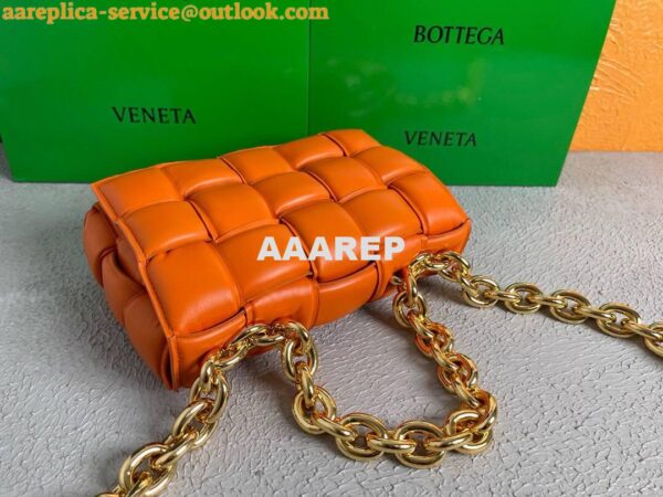 Replica Bottega Veneta BV 20206 Chain Cassette 631421 Oragne Gold 6