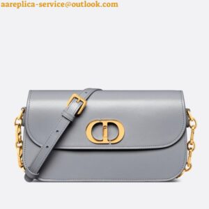 Replica Dior 30 Montaigne Avenue Bag In Grey Box Calfskin