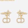 Replica Dior J'Adior Earrings In Antique Gold Metal and Pearls 2