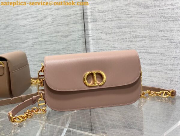 Replica Dior 30 Montaigne Avenue Bag In Heritage Pink Box Calfskin 6