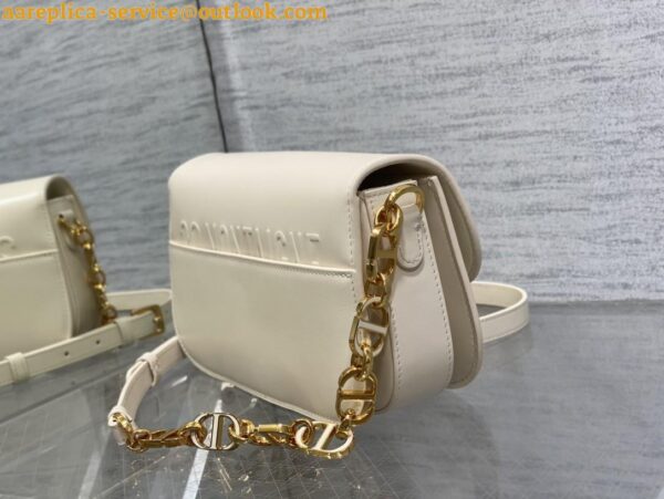 Replica Dior 30 Montaigne Avenue Bag In White Box Calfskin 6