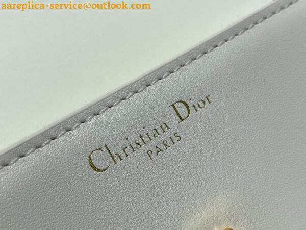 Replica Dior 30 Montaigne Avenue Bag In White Box Calfskin 10