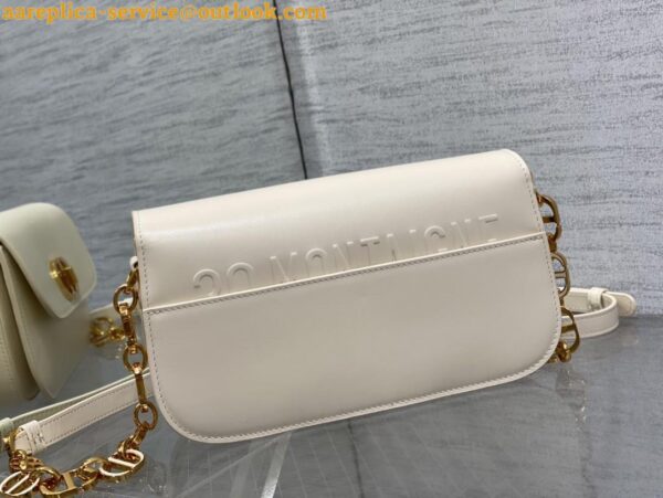 Replica Dior 30 Montaigne Avenue Bag In White Box Calfskin 11