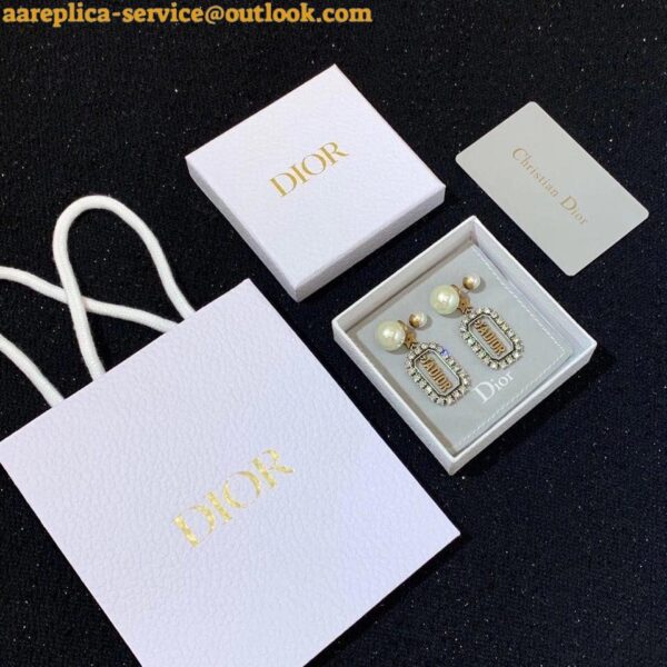 Replica Dior Tribales Earrings In Antique Gold and Palladium-Finish Metal 5