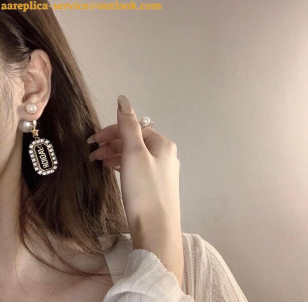 Replica Dior Tribales Earrings In Antique Gold and Palladium-Finish Metal 6