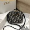 Replica Dior 30 Montaigne Box Bag In Black Box Calfskin