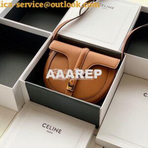 Replica Celine Small Besace 16 Bag in Natural Calfskin 188013 Tan