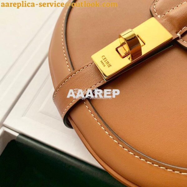 Replica Celine Small Besace 16 Bag in Natural Calfskin 188013 Tan 4
