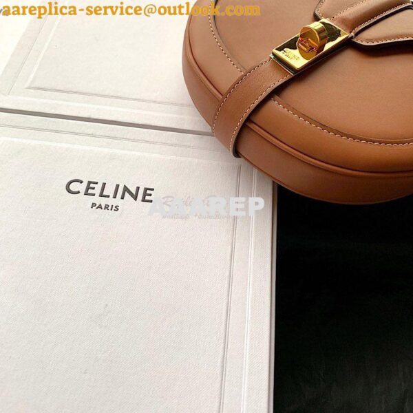 Replica Celine Small Besace 16 Bag in Natural Calfskin 188013 Tan 6