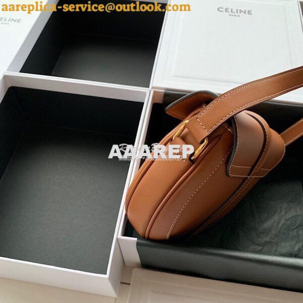 Replica Celine Small Besace 16 Bag in Natural Calfskin 188013 Tan 7