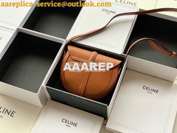 Replica Celine Small Besace 16 Bag in Natural Calfskin 188013 Tan 10