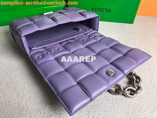 Replica Bottega Veneta BV 20206 Chain Cassette 631421 Purple Silver 7