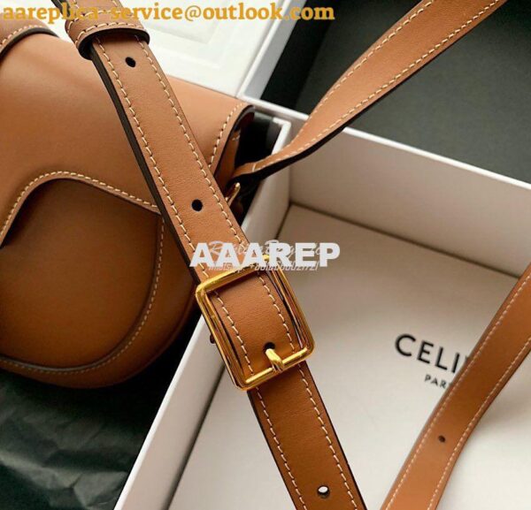 Replica Celine Small Besace 16 Bag in Natural Calfskin 188013 Tan 11