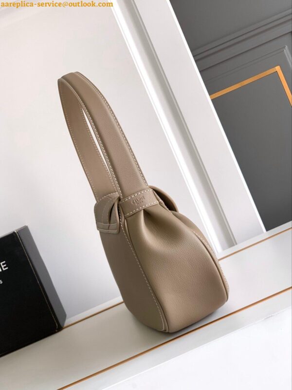 Replica Celine Medium Polly Bag in Brown Sepia Calfskin 7