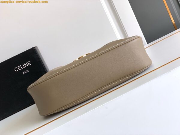 Replica Celine Medium Polly Bag in Brown Sepia Calfskin 13