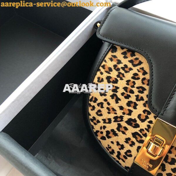 Replica Celine Small Besace 16 Bag in Pony Calfskin With Leopard Print 3