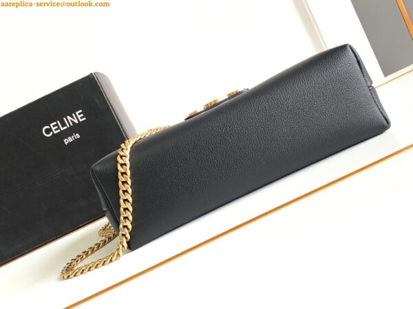 Replica Celine Medium Victoire Bag in Black Calfskin 10