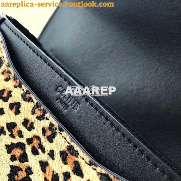 Replica Celine Small Besace 16 Bag in Pony Calfskin With Leopard Print 6