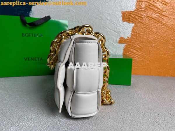 Replica Bottega Veneta BV 20206 Chain Cassette 631421 White Gold 4