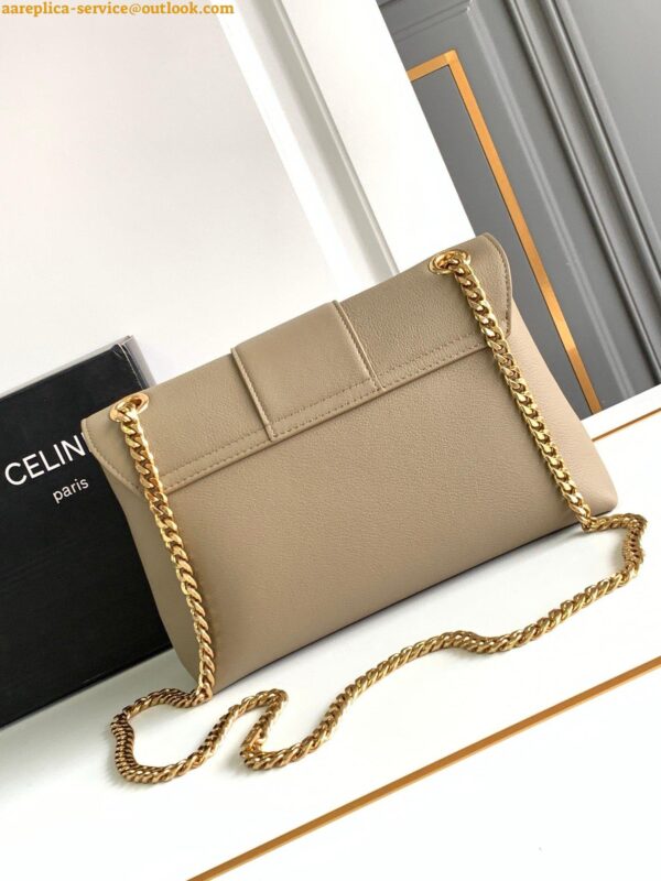 Replica Celine Medium Victoire Bag in Brown Sepia Calfskin 6