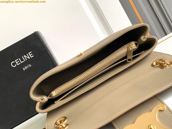 Replica Celine Medium Victoire Bag in Brown Sepia Calfskin 11