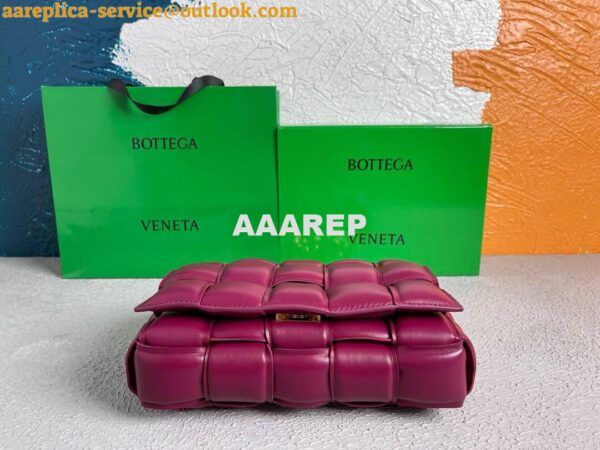 Replica Bottega Veneta BV 20206 Chain Cassette 631421 Wine Red Gold 5