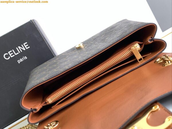 Replica Celine Medium Victoire Bag in Triomphe Canvas 7