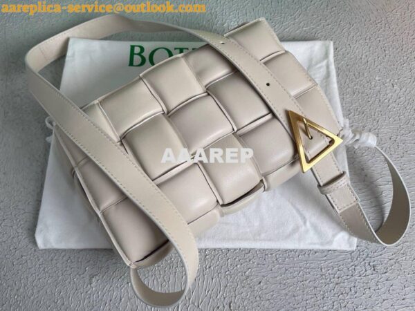 Replica Bottega Veneta BV 20206 Padded Cassette 591970 Beige Gold 4