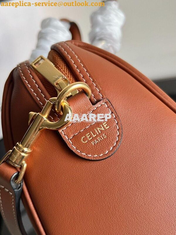 Replica Celine Small Boston In Smooth Calfskin 113773 Tan 11