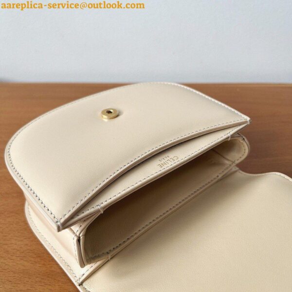 Replica Celine Mini Besace Clea Bag in Nude Calfskin 7