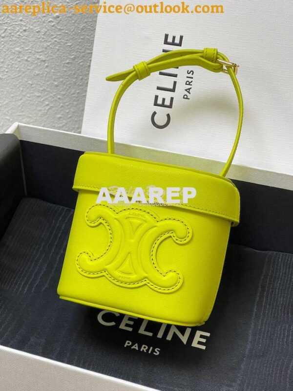 Replica Celine Small Box Cuir Triomphe In Smooth Calfskin 199263 Anis