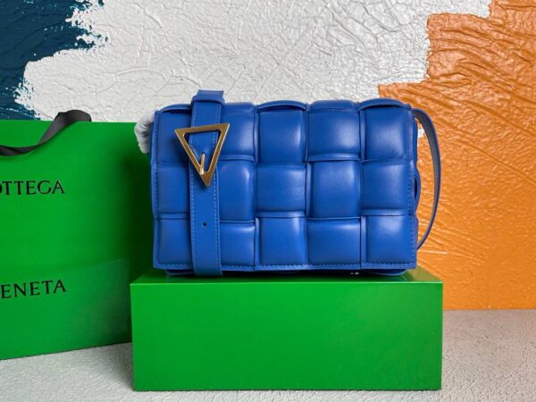 Replica Bottega Veneta BV 20206 Padded Cassette 591970 Blue Gold