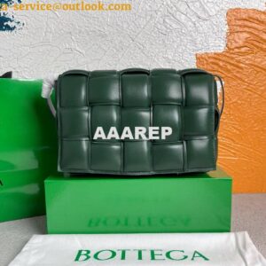 Replica Bottega Veneta BV 20206 Padded Cassette 591970 Dark Green Gold 2