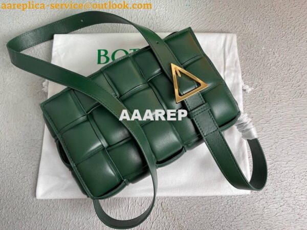 Replica Bottega Veneta BV 20206 Padded Cassette 591970 Dark Green Gold 4