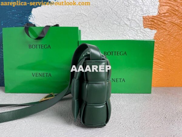 Replica Bottega Veneta BV 20206 Padded Cassette 591970 Dark Green Gold 5