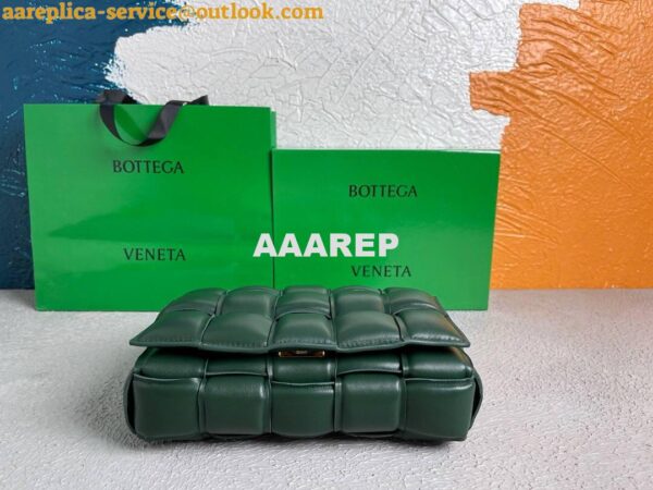 Replica Bottega Veneta BV 20206 Padded Cassette 591970 Dark Green Gold 6