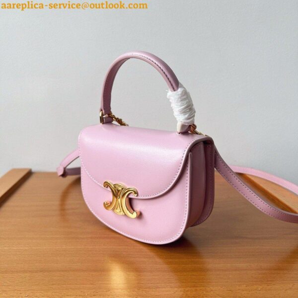 Replica Celine Mini Besace Clea Bag in Petal Calfskin 8