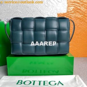 Replica Bottega Veneta BV 20206 Padded Cassette 591970 Dark Green Silver 2