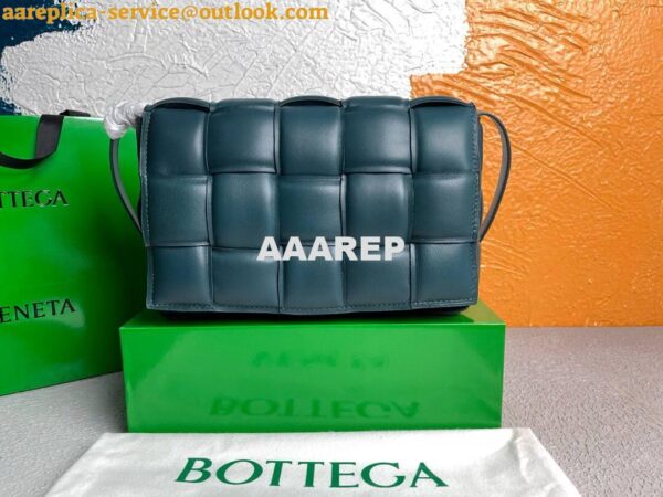 Replica Bottega Veneta BV 20206 Padded Cassette 591970 Dark Green Silver 4