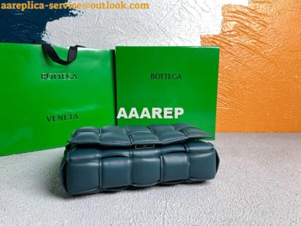 Replica Bottega Veneta BV 20206 Padded Cassette 591970 Dark Green Silver 8