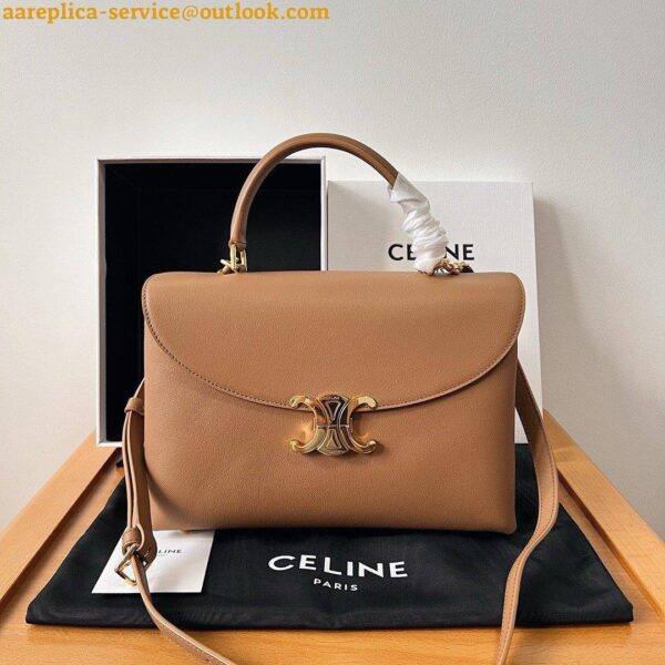 Replica Celine Nino Medium Bag in Brown Calfskin 3