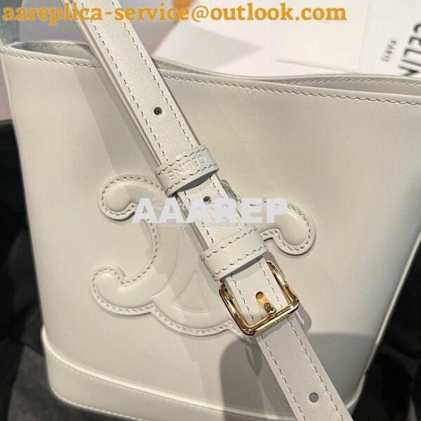 Replica Celine Small Bucket Cuir Triomphe In Smooth Calfskin 198243 Ar 3